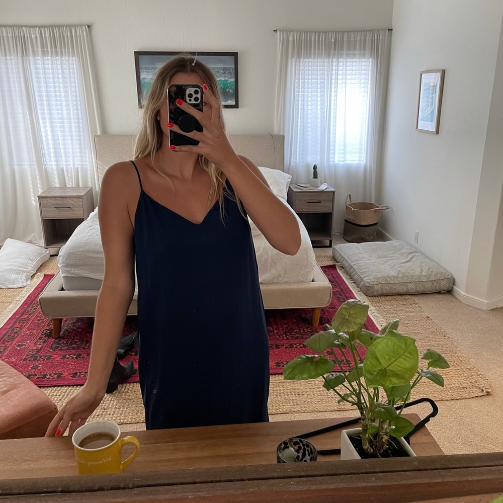 Madewell Navy Slip Dress Size 12